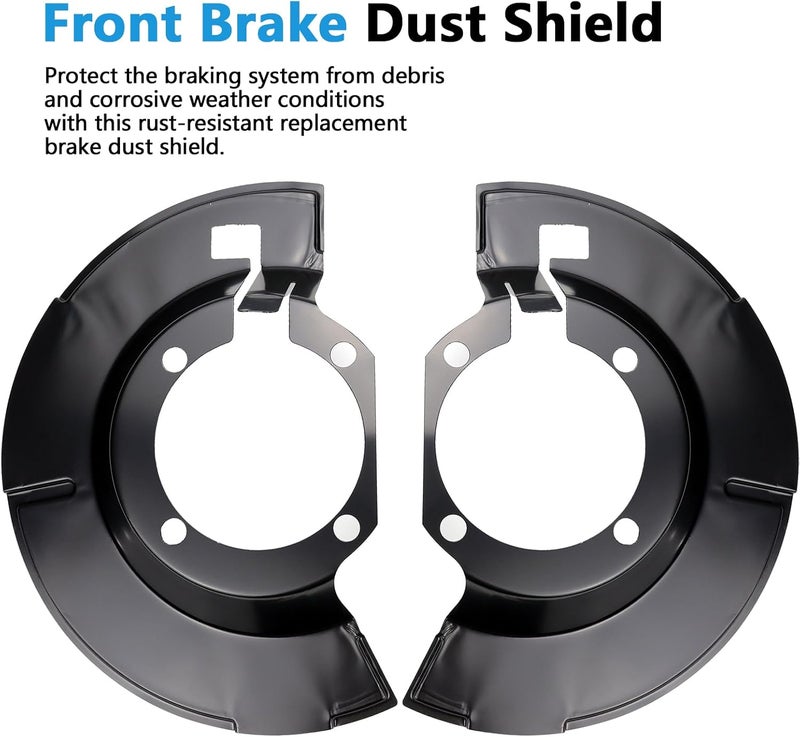 FRGOLIN Front Brake Dust Shield Compatible with Dodge Ram 2500 3500 2003-2008 Replaces 924-228 - Image 4